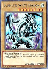 Blue-Eyes White Dragon (Green) [LDS2-EN001] Ultra Rare | RetroPlay Games