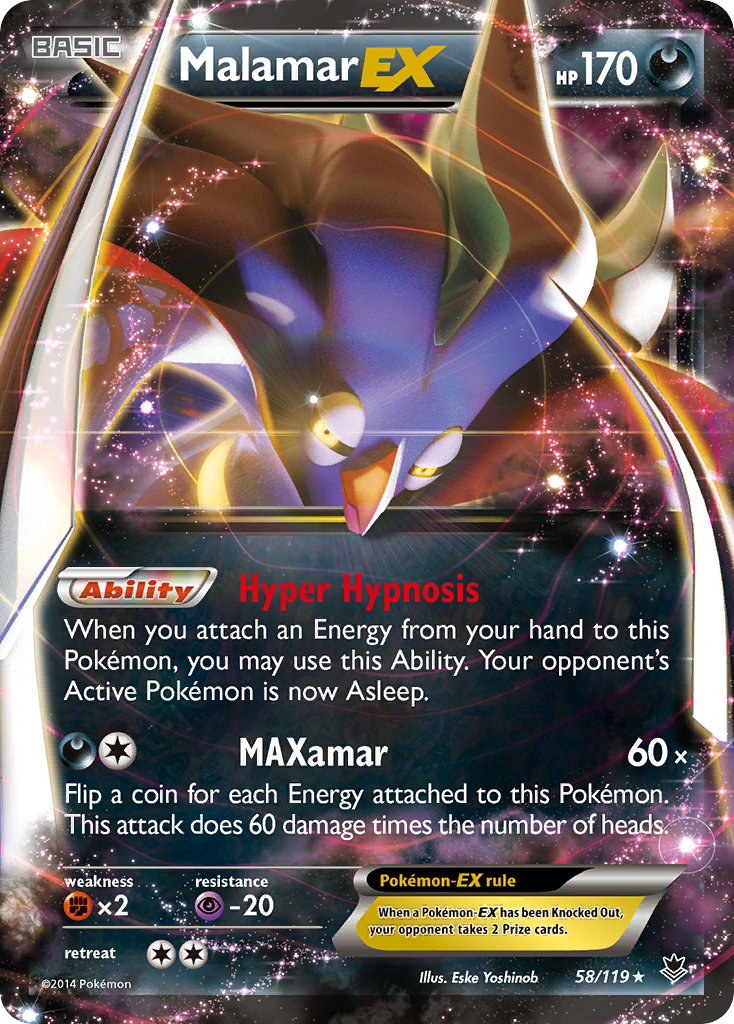 Malamar EX (58/119) [XY: Phantom Forces] | RetroPlay Games