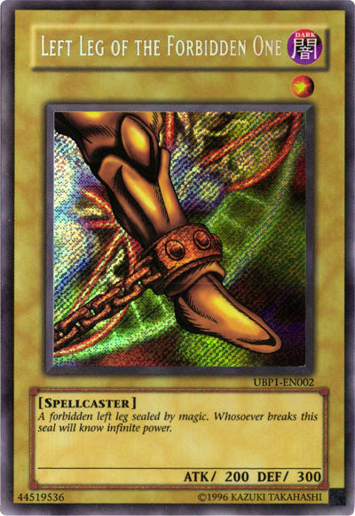 Left Leg of the Forbidden One [UBP1-EN002] Secret Rare | RetroPlay Games