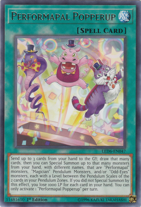 Performapal Popperup [LED6-EN047] Rare | RetroPlay Games
