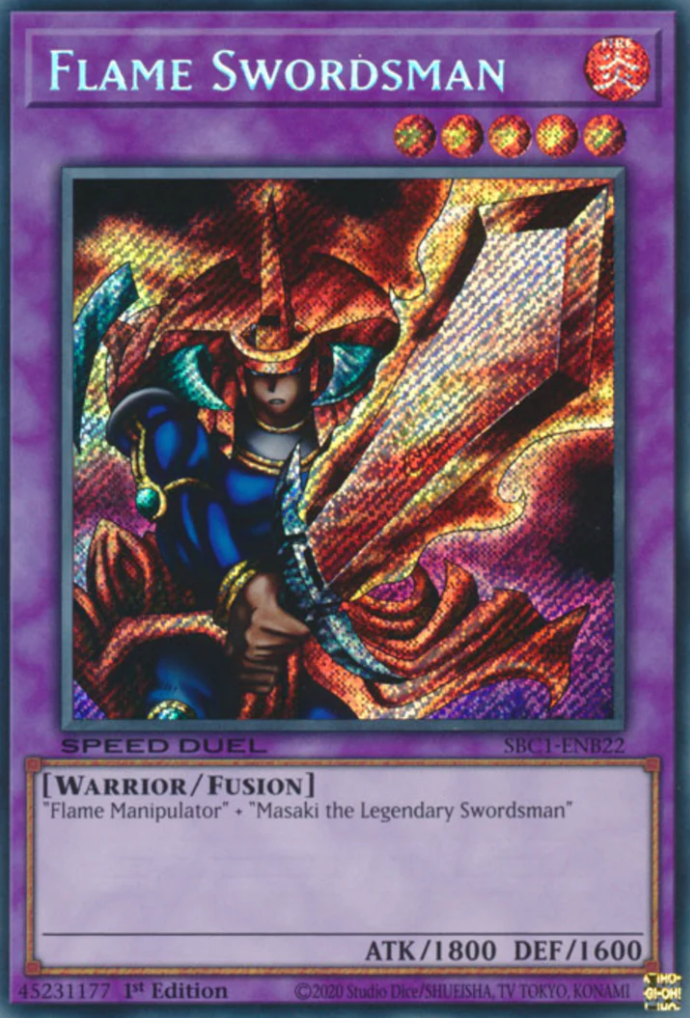 Flame Swordsman [SBC1-ENB22] Secret Rare | RetroPlay Games