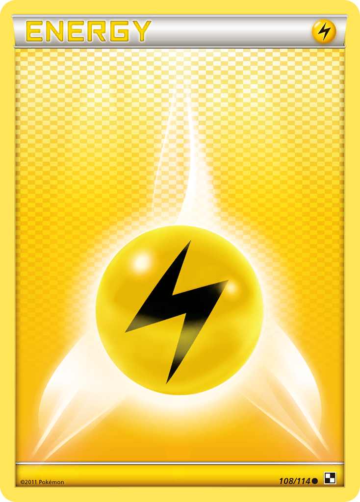 Lightning Energy (108/114) [Black & White: Base Set] | RetroPlay Games