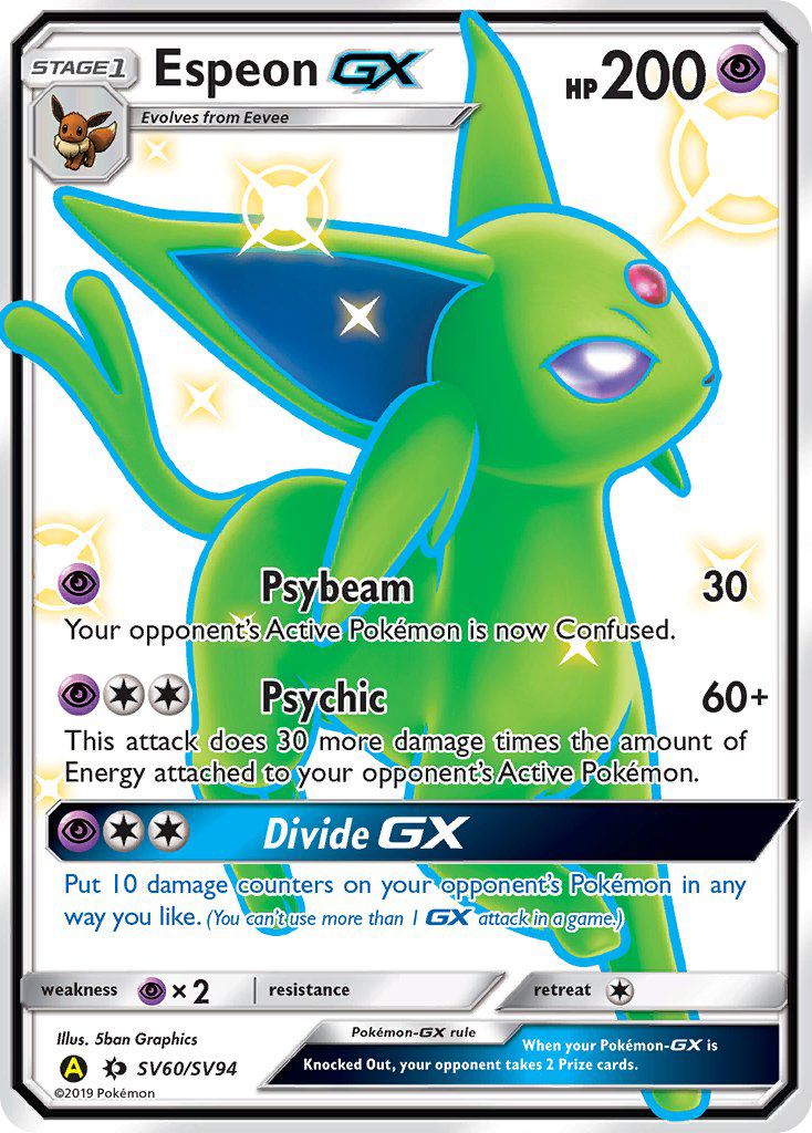 Espeon GX (SV60/SV94) [Sun & Moon: Hidden Fates - Shiny Vault] | RetroPlay Games