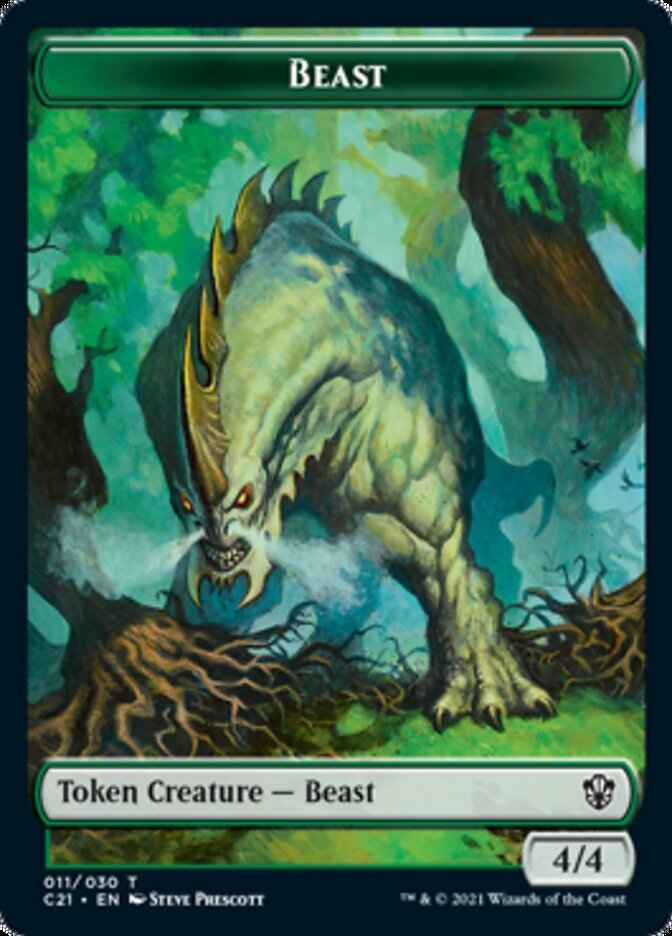 Beast (011) // Insect Token [Commander 2021 Tokens] | RetroPlay Games