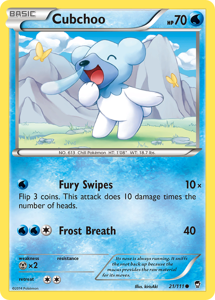 Cubchoo (21/111) [XY: Furious Fists] | RetroPlay Games