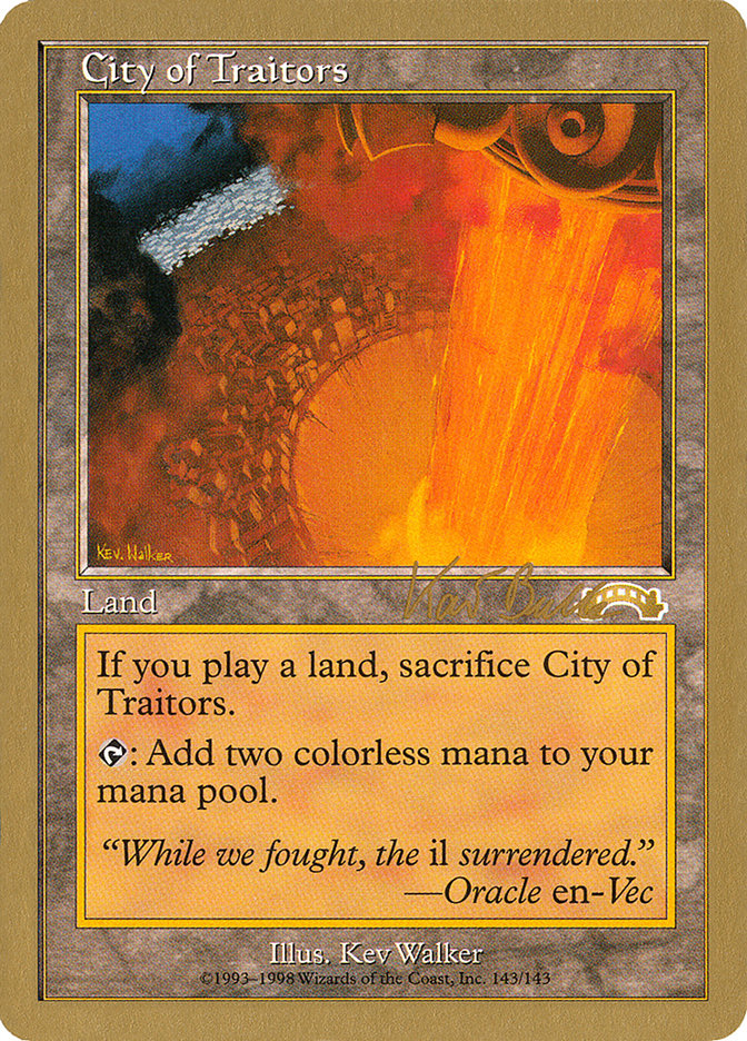 City of Traitors (Kai Budde) [World Championship Decks 1999] | RetroPlay Games