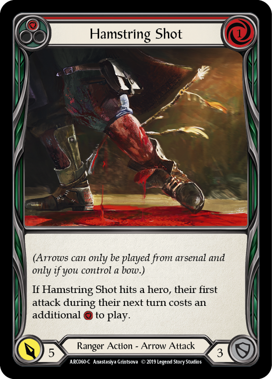 Hamstring Shot (Red) [ARC060-C] (Arcane Rising)  1st Edition Rainbow Foil | RetroPlay Games