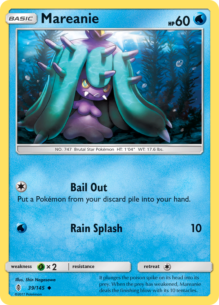 Mareanie (39/145) [Sun & Moon: Guardians Rising] | RetroPlay Games