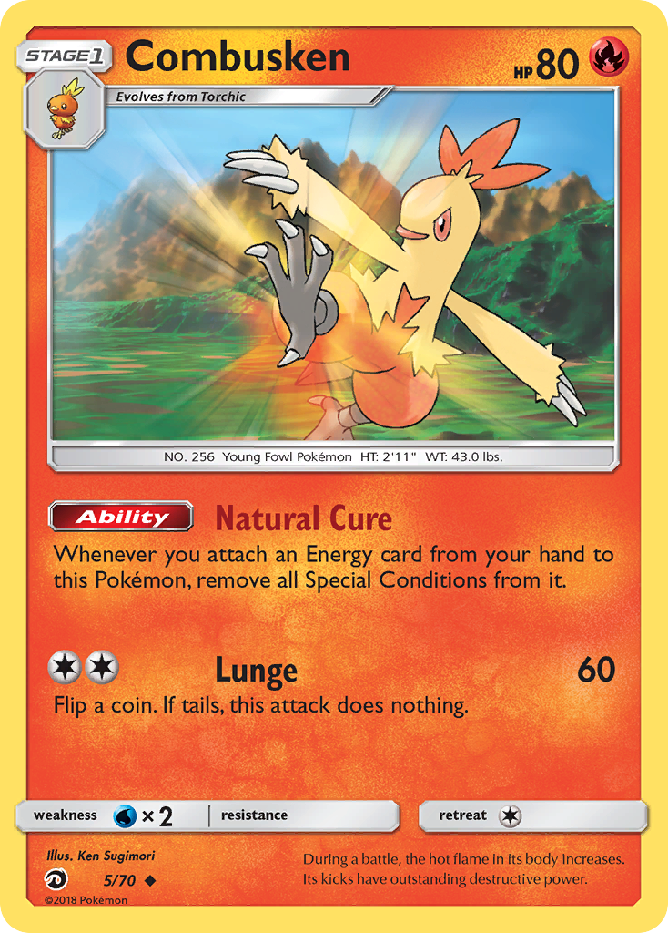 Combusken (5/70) [Sun & Moon: Dragon Majesty] | RetroPlay Games