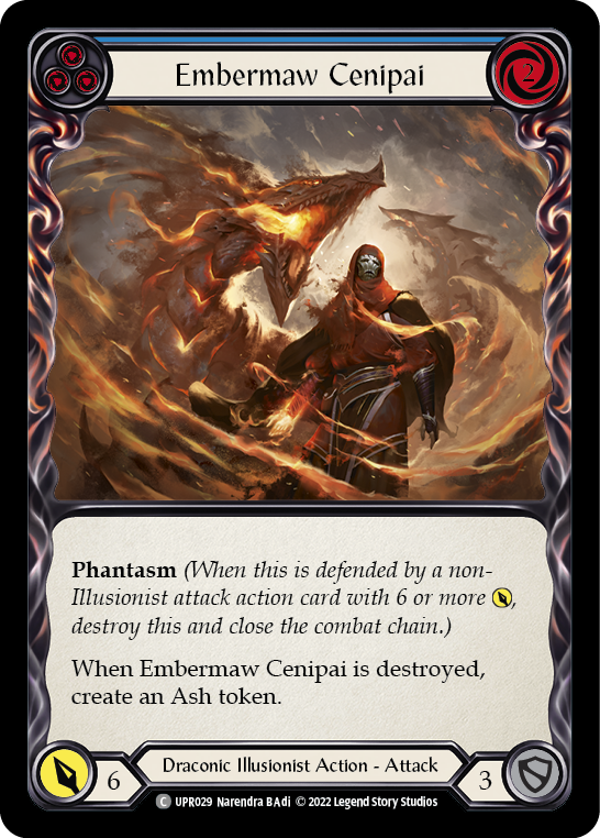 Embermaw Cenipai (Blue) [UPR029] (Uprising)  Rainbow Foil | RetroPlay Games