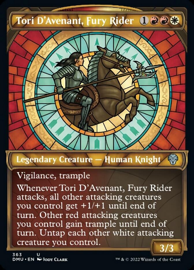 Tori D'Avenant, Fury Rider (Showcase Textured) [Dominaria United] | RetroPlay Games