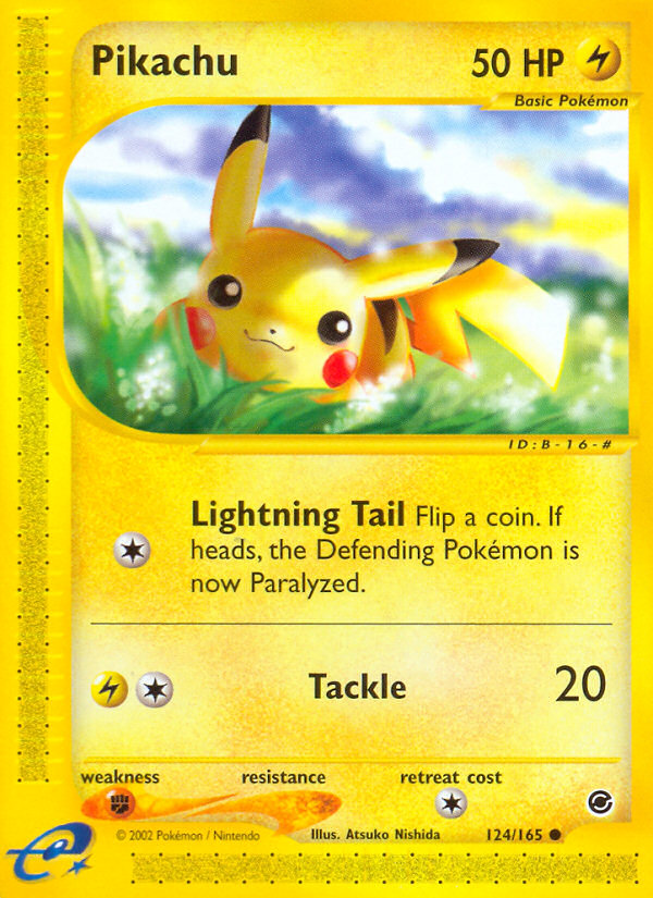 Pikachu (124/165) [Expedition: Base Set] | RetroPlay Games