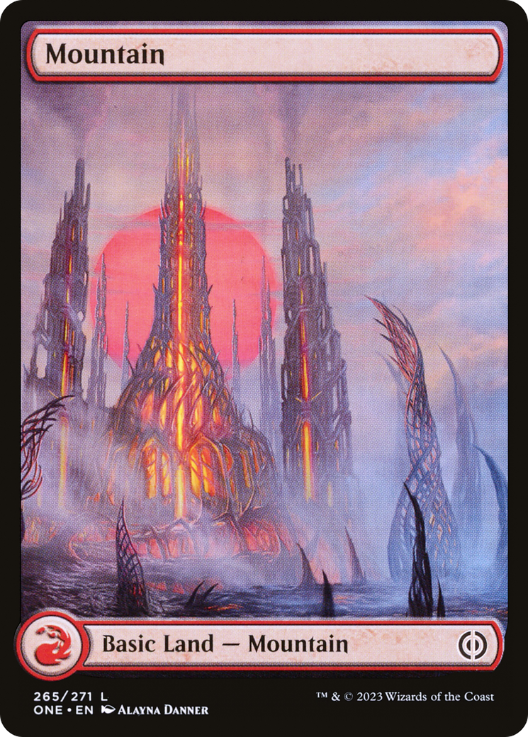 Mountain (265) (Full-Art) [Phyrexia: All Will Be One] | RetroPlay Games