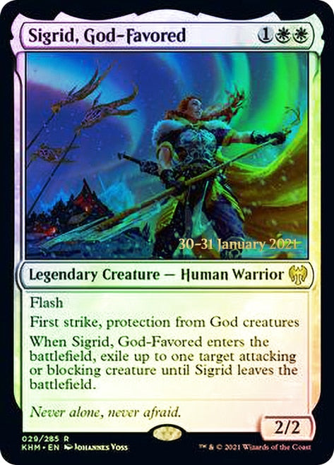 Sigrid, God-Favored  [Kaldheim Prerelease Promos] | RetroPlay Games