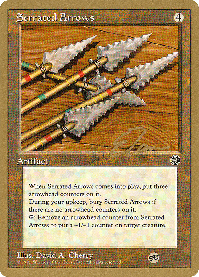 Serrated Arrows (Eric Tam) (SB) [Pro Tour Collector Set] | RetroPlay Games
