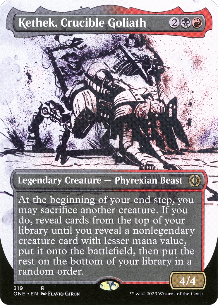 Kethek, Crucible Goliath (Borderless Ichor) [Phyrexia: All Will Be One] | RetroPlay Games