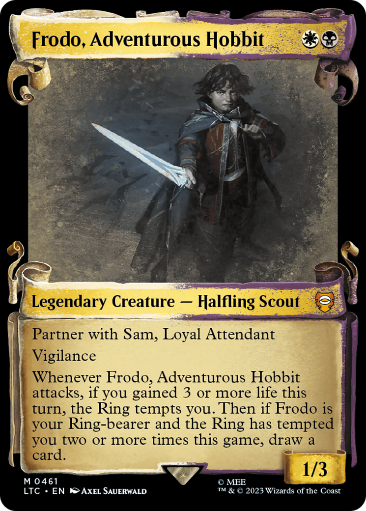 Frodo, Adventurous Hobbit [The Lord of the Rings: Tales of Middle-Earth Commander Showcase Scrolls] | RetroPlay Games