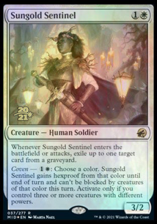 Sungold Sentinel [Innistrad: Midnight Hunt Prerelease Promos] | RetroPlay Games