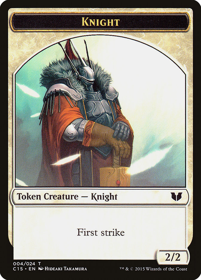 Knight (004) // Elemental Shaman Double-Sided Token [Commander 2015 Tokens] | RetroPlay Games