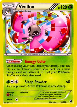 Vivillon (15/162) (Cosmos Holo) [XY: BREAKthrough] | RetroPlay Games