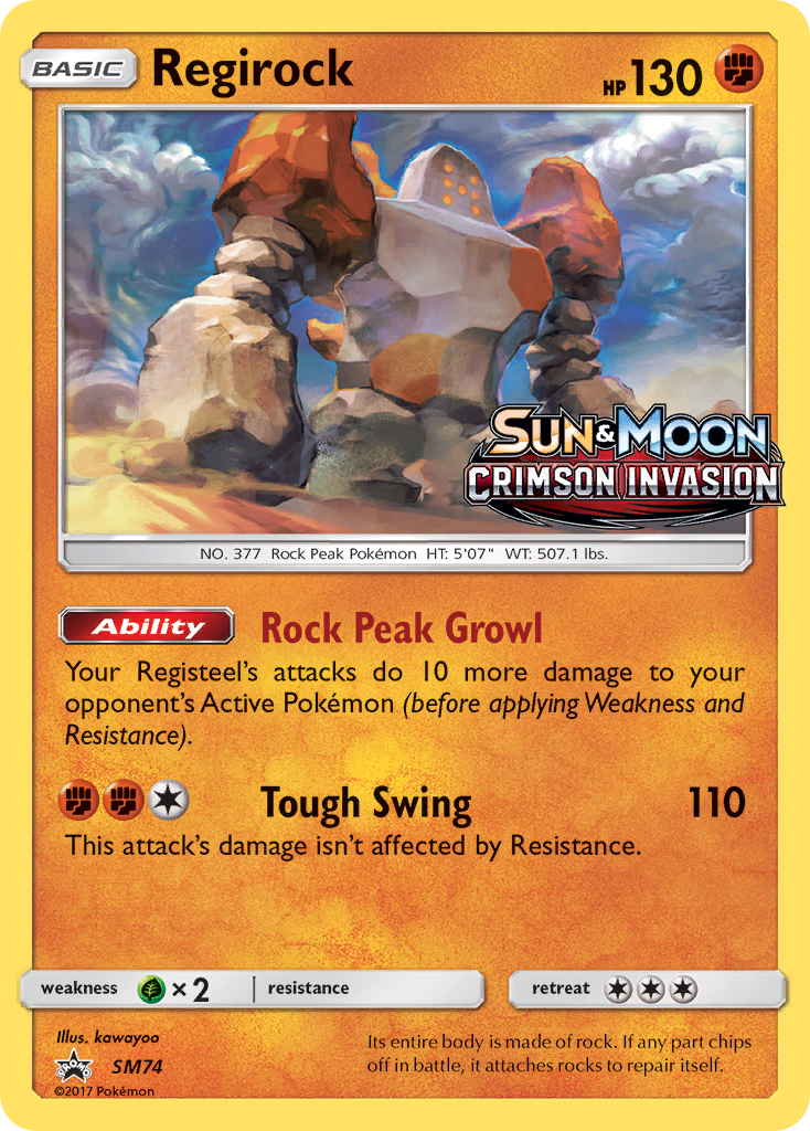 Regirock (SM74) [Sun & Moon: Black Star Promos] | RetroPlay Games