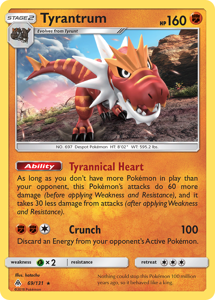 Tyrantrum (69/131) [Sun & Moon: Forbidden Light] | RetroPlay Games