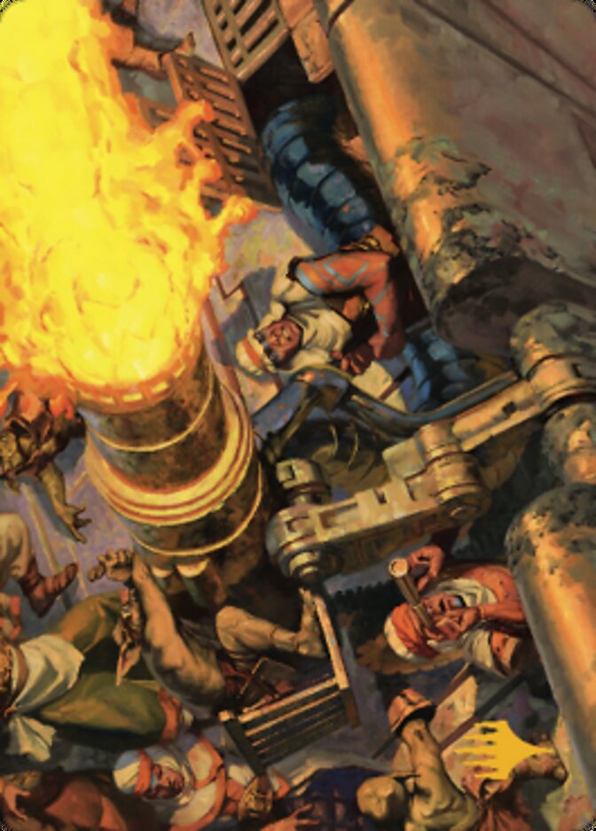 Mana Cannons Art Card (Gold-Stamped Signature) [Dominaria United Art Series] | RetroPlay Games