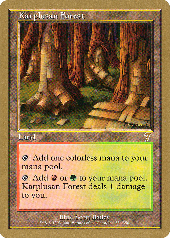 Karplusan Forest (Jan Tomcani) [World Championship Decks 2001] | RetroPlay Games