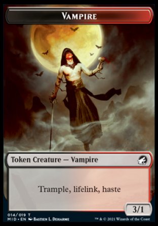 Vampire Token [Innistrad: Midnight Hunt Tokens] | RetroPlay Games