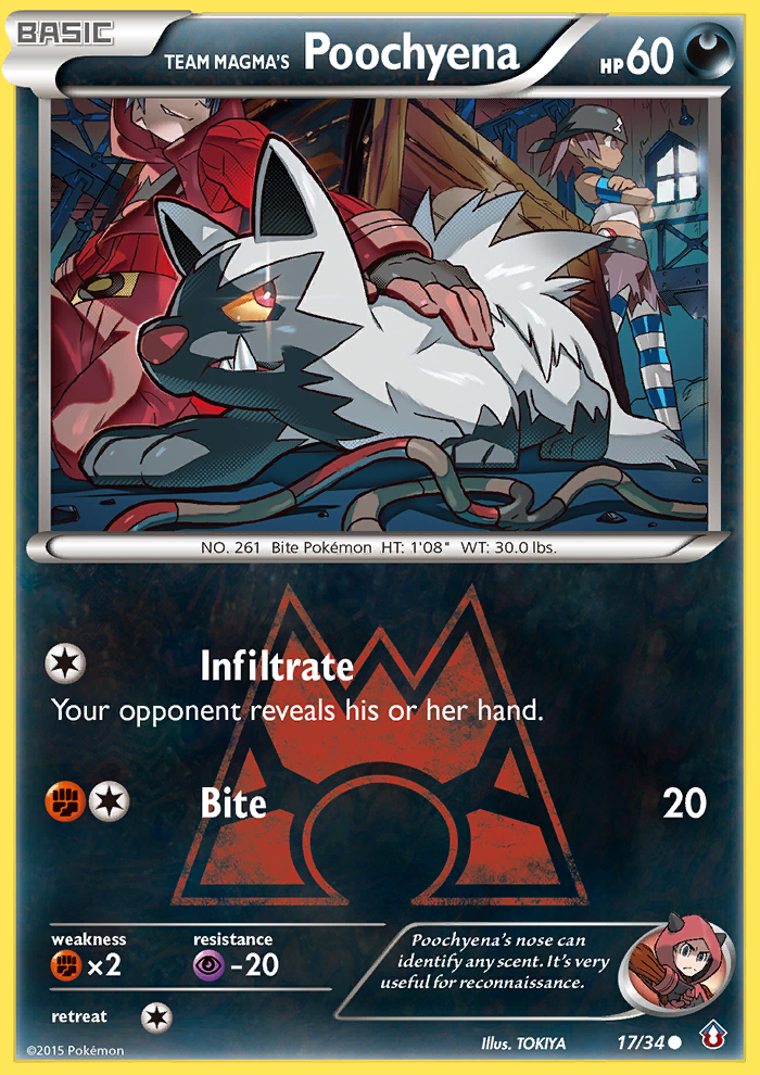 Team Magma's Poochyena (17/34) [XY: Double Crisis] | RetroPlay Games