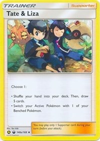 Tate & Liza (148a/168) (Alternate Art Promo) (Battle Arena Deck Exclusive) [Sun & Moon: Celestial Storm] | RetroPlay Games