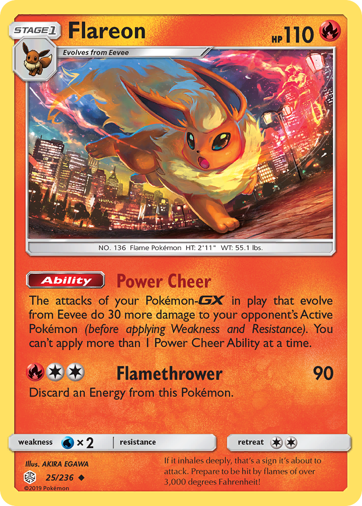 Flareon (25/236) [Sun & Moon: Cosmic Eclipse] | RetroPlay Games