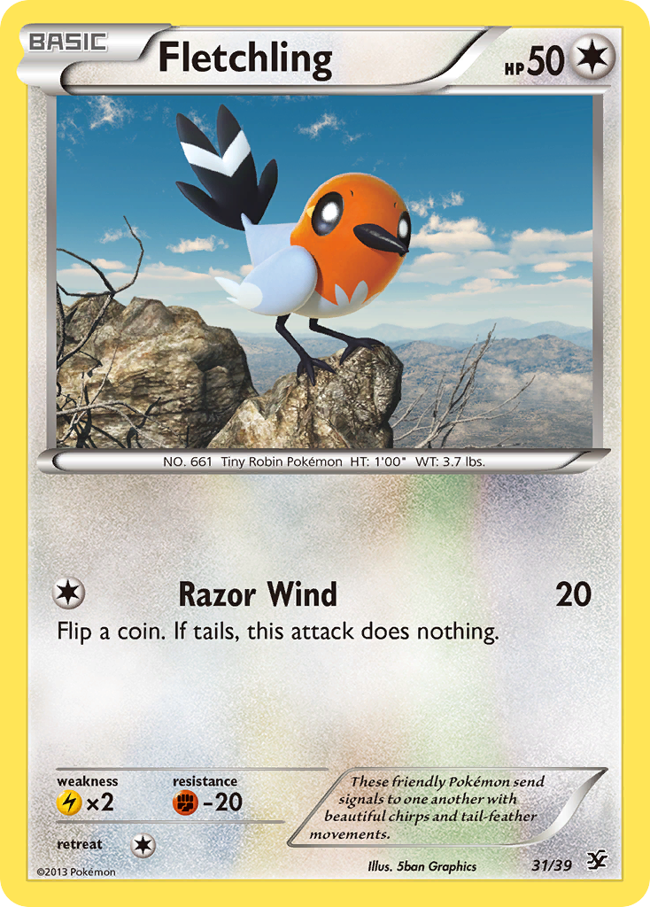 Fletchling (31/39) [XY: Kalos Starter Set] | RetroPlay Games