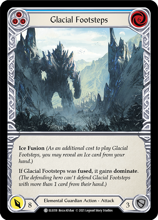 Glacial Footsteps (Blue) [ELE018] (Tales of Aria)  1st Edition Normal | RetroPlay Games