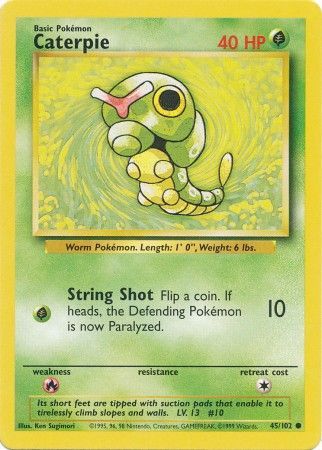 Caterpie (45/102) [Base Set Unlimited] | RetroPlay Games