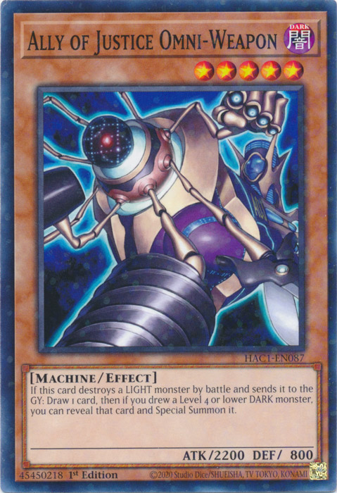 Ally of Justice Omni-Weapon (Duel Terminal) [HAC1-EN087] Common | RetroPlay Games