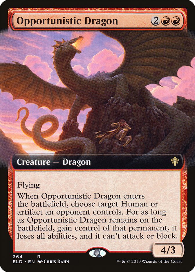 Opportunistic Dragon (Extended Art) [Throne of Eldraine] | RetroPlay Games