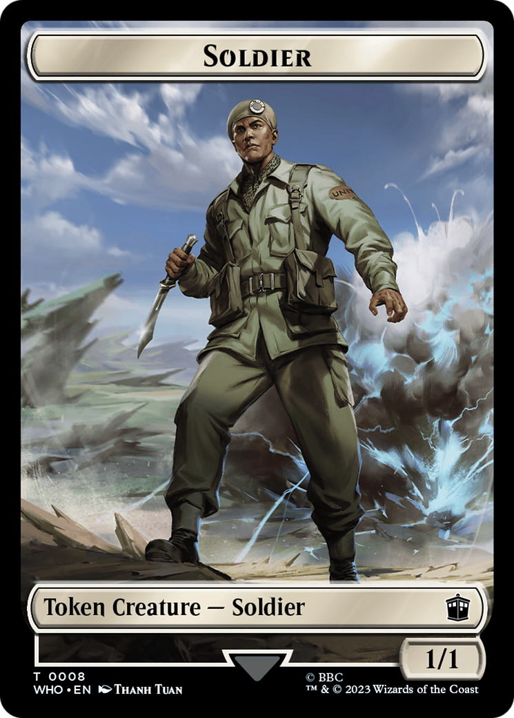 Soldier // Food (0027) Double-Sided Token [Doctor Who Tokens] | RetroPlay Games