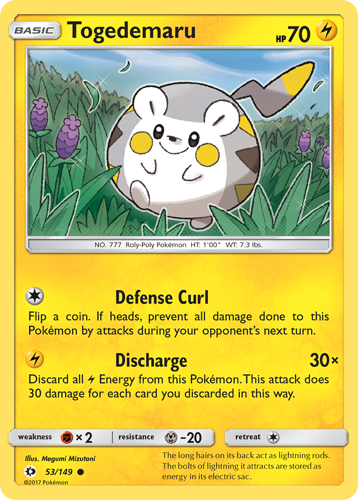 Togedemaru (53/149) [Sun & Moon: Base Set] | RetroPlay Games