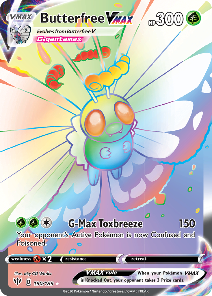 Butterfree VMAX (190/189) [Sword & Shield: Darkness Ablaze] | RetroPlay Games