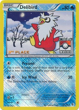 Delibird (38/149) (League Promo 3rd Place) [Black & White: Boundaries Crossed] | RetroPlay Games