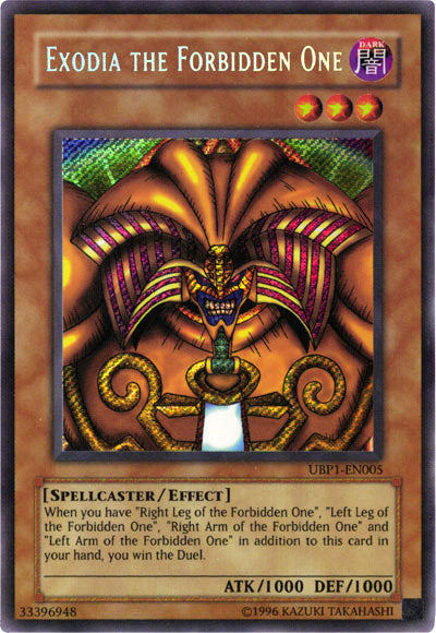Exodia the Forbidden One [UBP1-EN005] Secret Rare | RetroPlay Games