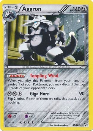 Aggron (80/124) (Cosmos Holo) [Black & White: Dragons Exalted] | RetroPlay Games