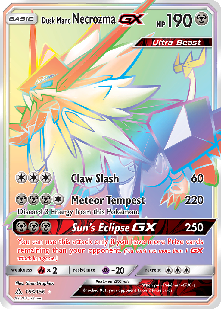 Dusk Mane Necrozma GX (163/156) [Sun & Moon: Ultra Prism] | RetroPlay Games