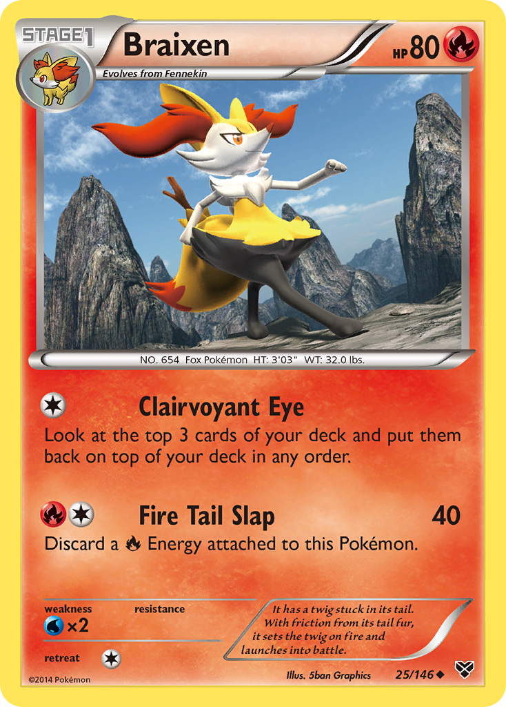 Braixen (25/146) [XY: Base Set] | RetroPlay Games