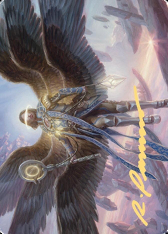 Angel of Destiny Art Card (Gold-Stamped Signature) [Zendikar Rising Art Series] | RetroPlay Games