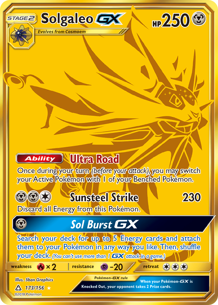 Solgaleo GX (173/156) [Sun & Moon: Ultra Prism] | RetroPlay Games