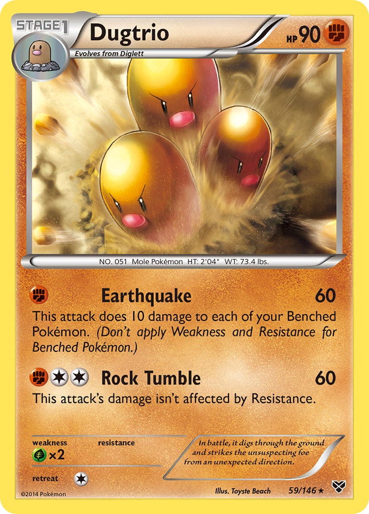 Dugtrio (59/146) [XY: Base Set] | RetroPlay Games