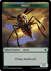 Clue // Insect (0017) Double-Sided Token [Murders at Karlov Manor Commander Tokens] | RetroPlay Games