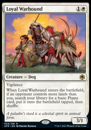 Loyal Warhound (Promo Pack) [Dungeons & Dragons: Adventures in the Forgotten Realms Promos] | RetroPlay Games